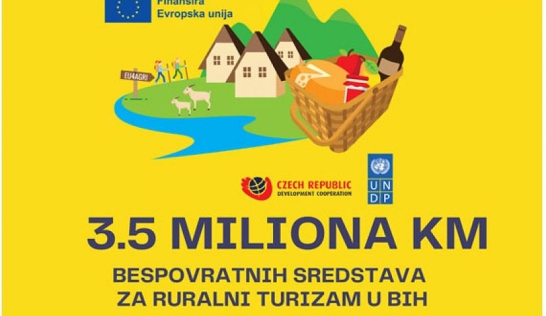 3,5 miliona KM bespovratnih sredstava za razvoj ruralnog turizma
