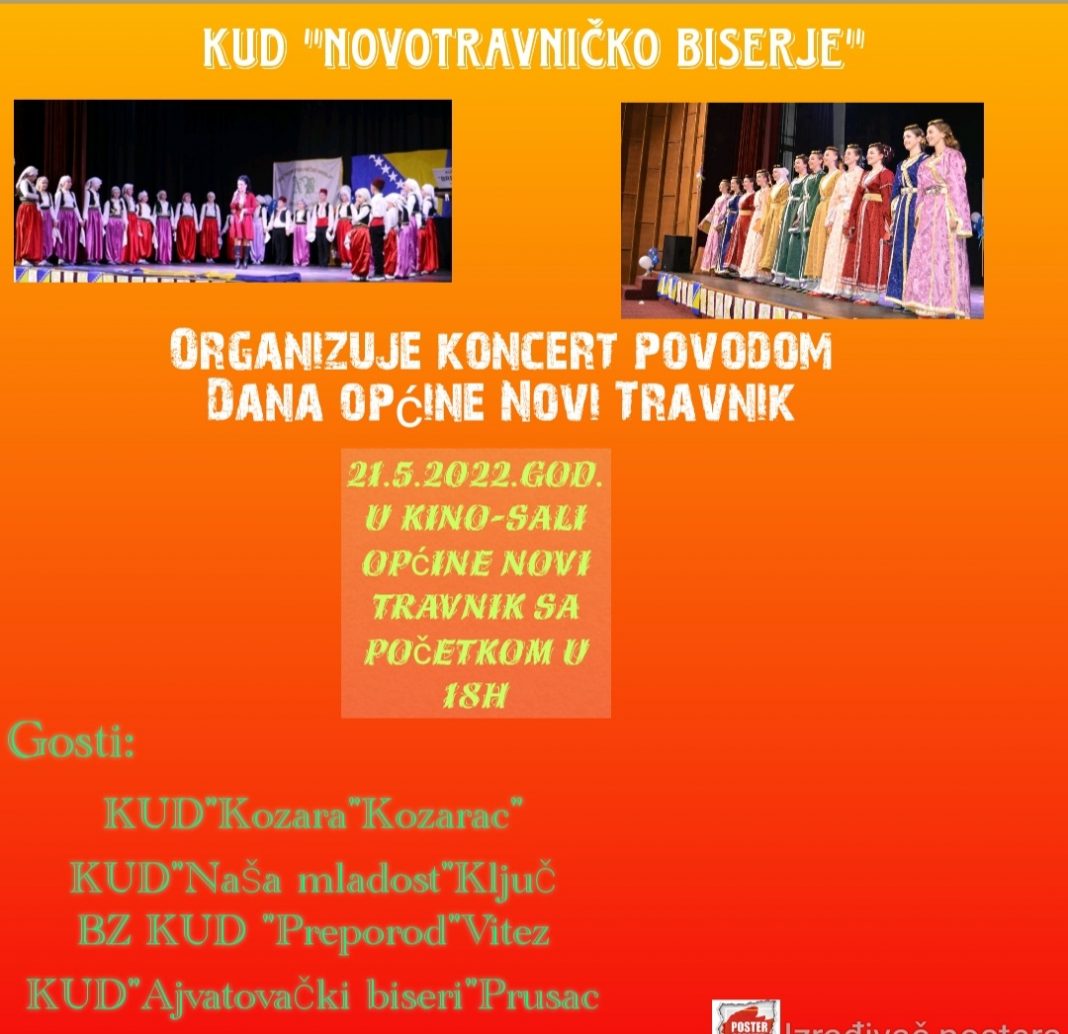 KUD “Novotravničko biserje” organizuje koncert povodom Dana općine Novi Travnik