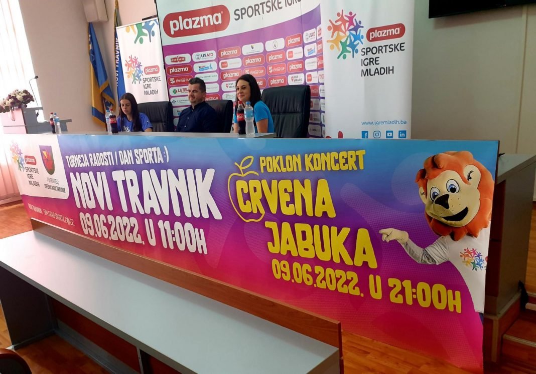 Koncert Crvene jabuke i m:tel Dan Sporta za učenike i građane Novog Travnika
