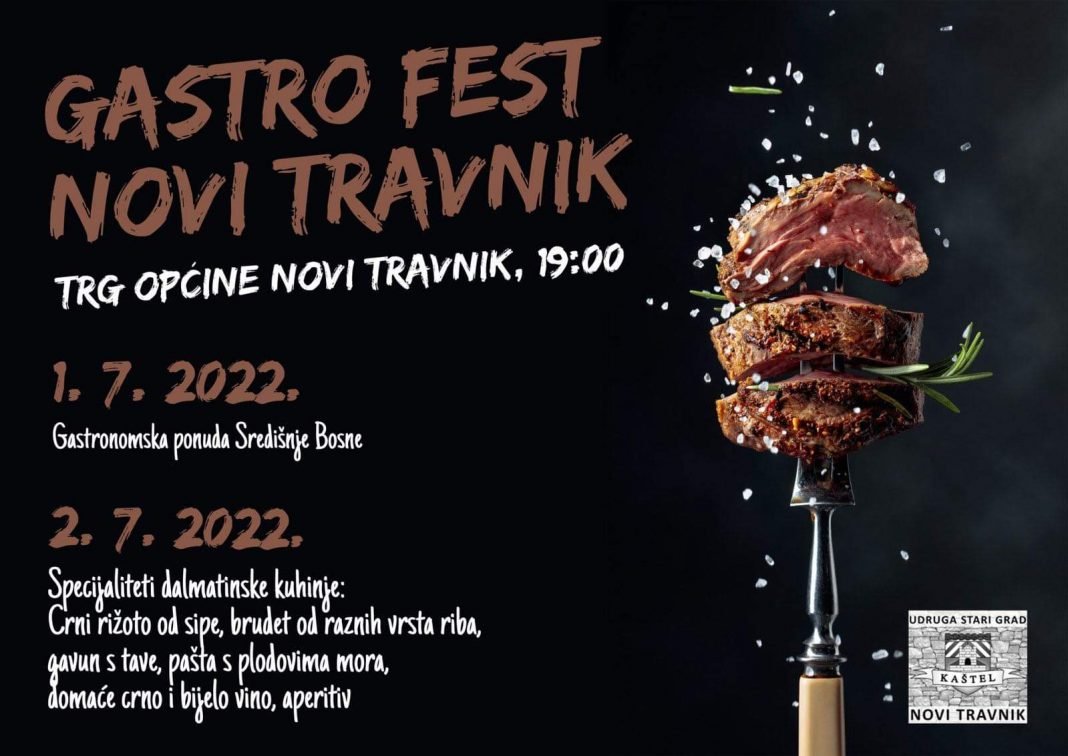 Udruga Stari grad Kaštel Novi Travnik organizira Gastro fest!