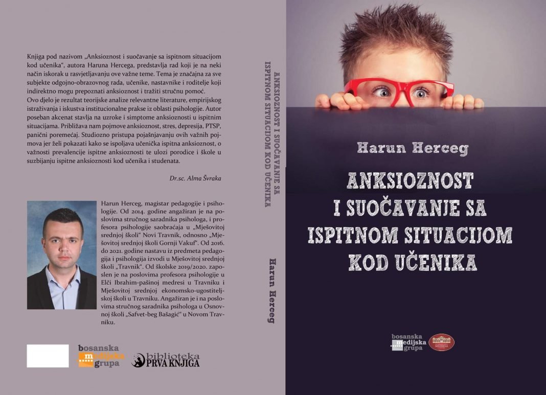 Novotravničanin Harun Herceg izdao prvu knjigu „Anksioznost i suočavanje sa ispitnom situacijom kod učenika“
