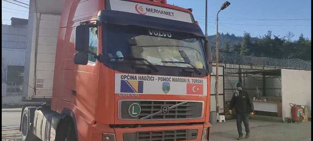 Prvi kamion sa humanitarnom pomoći iz BiH stigao u Tursku