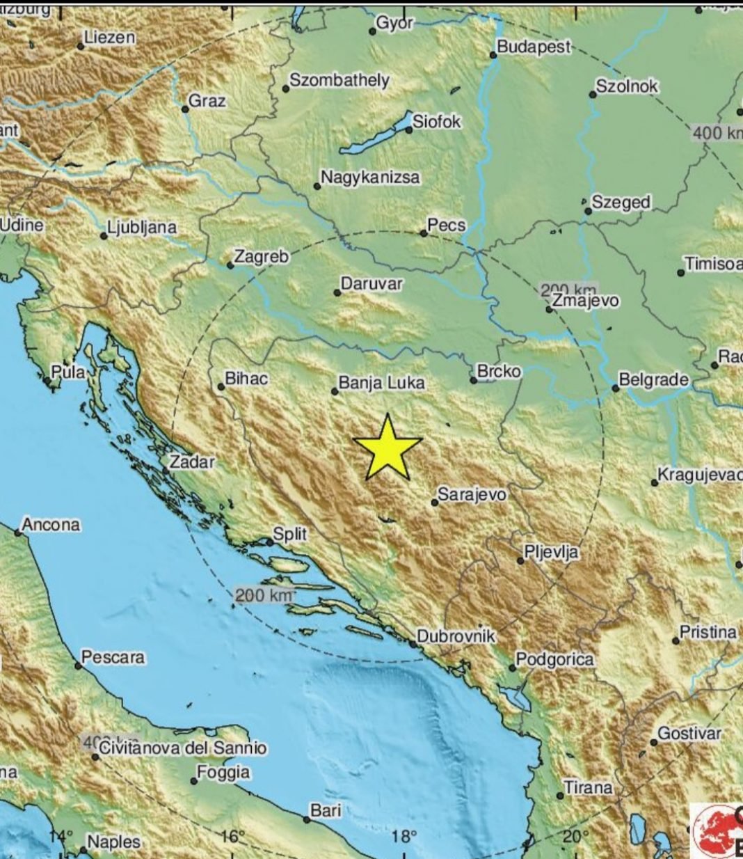 Poznata jačina i epicentar zemljotresa koji se osjetio i u Novom Travniku