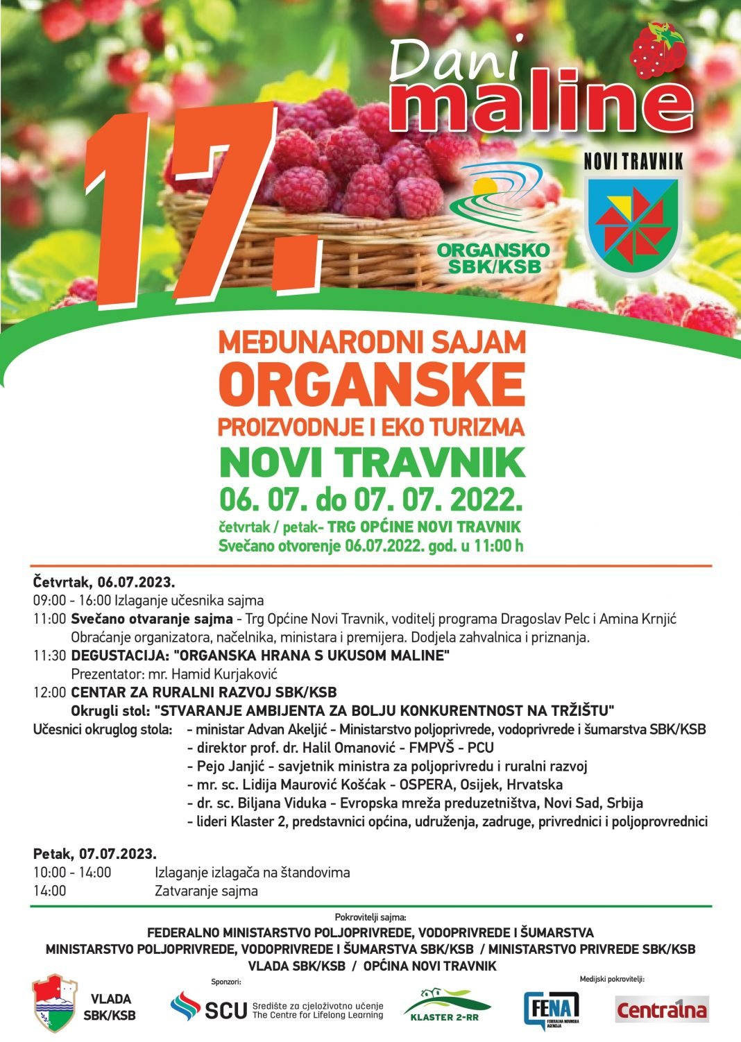 Sutra u Novom Travniku počinju “Dani maline 2023”