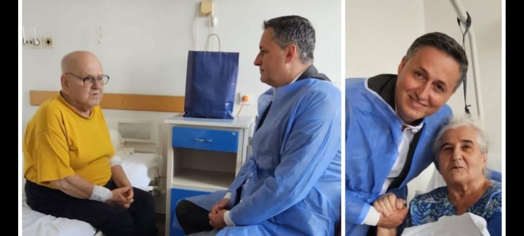 Denis Bećirović u Općoj bolnici posjetio Muniru Subašić i Abdulaha Sidrana